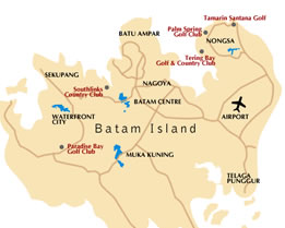 Batam golf location